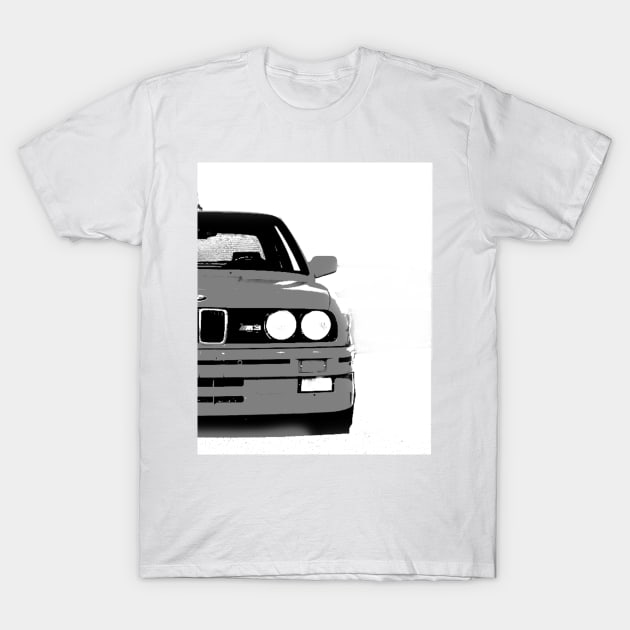 BMW M3 E30 T-Shirt by masboyyy